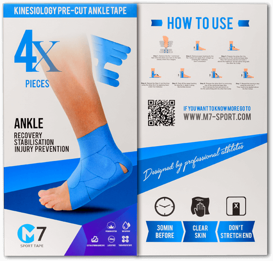 aflevere mavepine shuffle Kinesiology Athletic Ankle Tape for pain relief and injuries